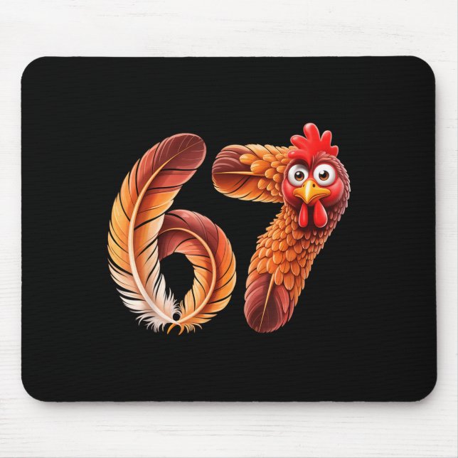 Tapis De Souris 67 Meme Thanksgiving Turkey Day Funny Holiday Six  (Devant)
