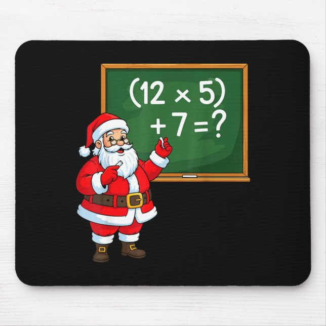 Tapis De Souris 67 Teacher Christmas Santa Six Seven Meme Brainrot (Devant)