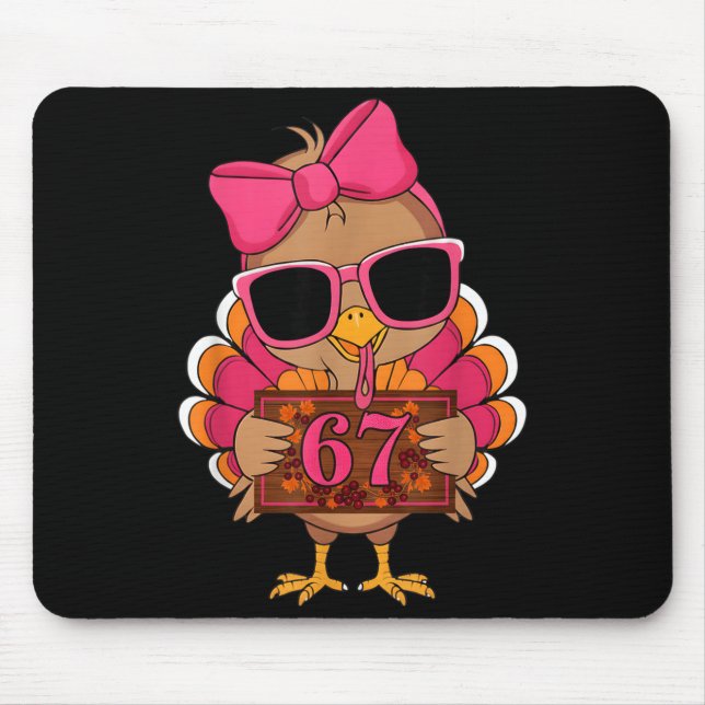 Tapis De Souris 67 Thanksgiving Funny Turkey Family Thanksgiving 6 (Devant)