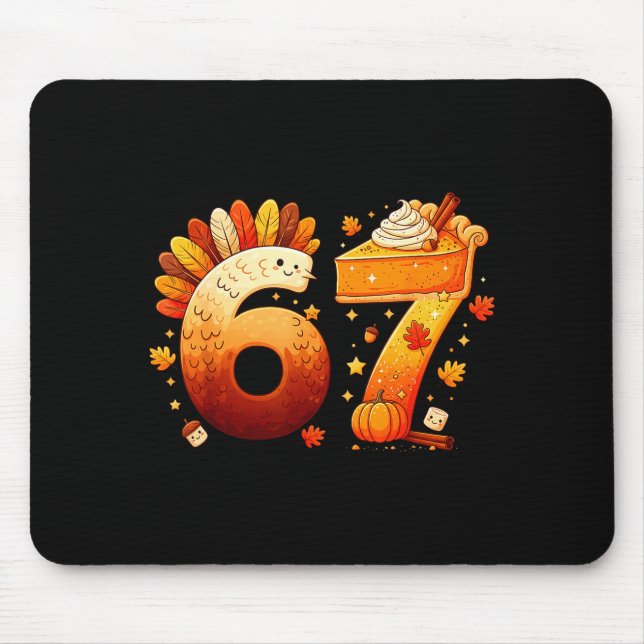 Tapis De Souris 67 Thanksgiving Funny Turkey Thanksgiving 67 Six S (Devant)