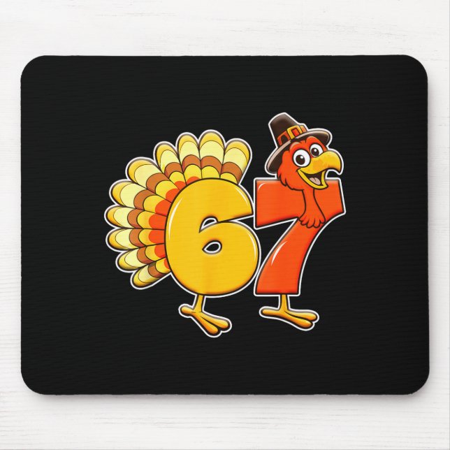 Tapis De Souris 67 Thanksgiving Funny Turkey Thanksgiving 67 Turke (Devant)