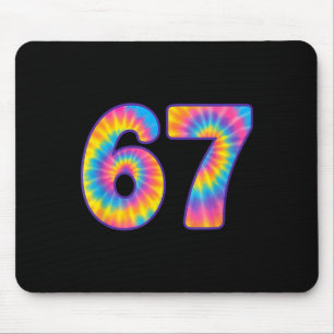 Tapis De Souris 67 Tie Dye Rétro Six Sept