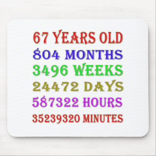 Tapis De Souris 67e anniversaire Jalons