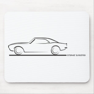 Tapis De Souris 68 Camaro Hard Top BLK