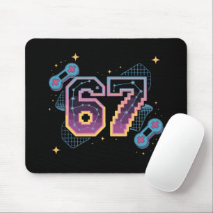 Tapis De Souris 6 7 Six Seven Gaming Gen Z Alpha Argot de mème 
