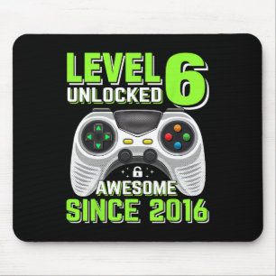 Tapis De Souris 6 Déverrouillé Awesome 2016 jeu vidéo 6e anniversa