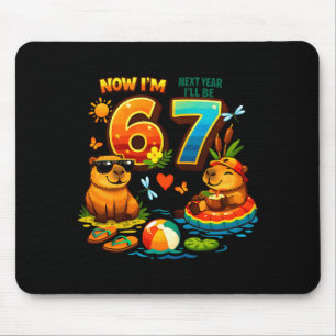 Tapis De Souris 6 l'année prochaine 7 capybara 67 mème anniversair
