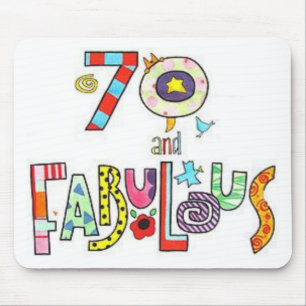 Tapis De Souris 70 années et anniversaire fabuleux