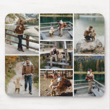 7 photos personnalisées Mousepad