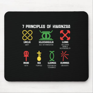 Tapis De Souris 7 Principes De Kwanzaa Happy Kwanzaa African Amer