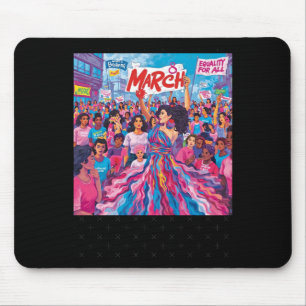 Tapis De Souris 8 mars Manifestation pour l'autonomisation des fem