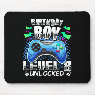 Tapis De Souris 8 Vidéo Déverrouillée Jeu 8e Anniversaire Gamer Ca