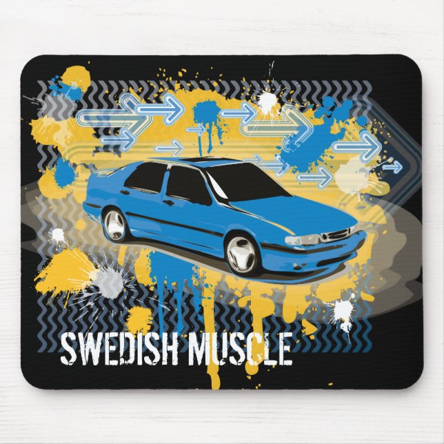 Tapis De Souris 9000 aériens, mousepad SUÉDOIS de MUSCLE (Devant)