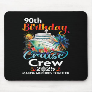 Tapis De Souris 90e anniversaire Croisières Crew amis Famille Vaca