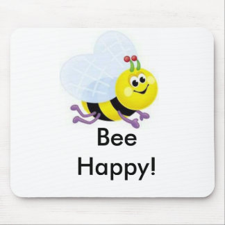 Tapis De Souris a67_cute_bee, abeille heureuse !