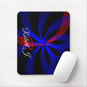 Tapis de souris à accent géométrique et centre de