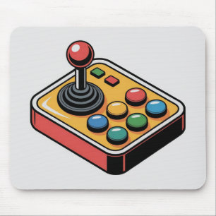 Tapis de souris à boutons d'arcade rétro