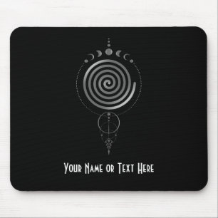 Tapis de souris à géométrie sacrée spiral personna