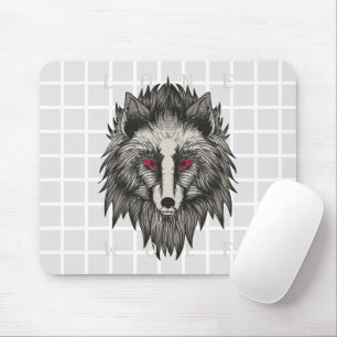 Tapis de souris à grille Lone Wolf
