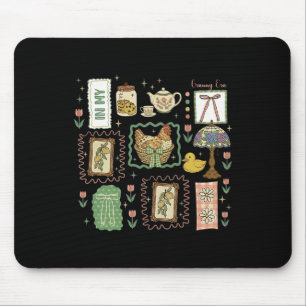 Tapis De Souris À l'ère de ma grand-mère, poulet de ferme, cuisine
