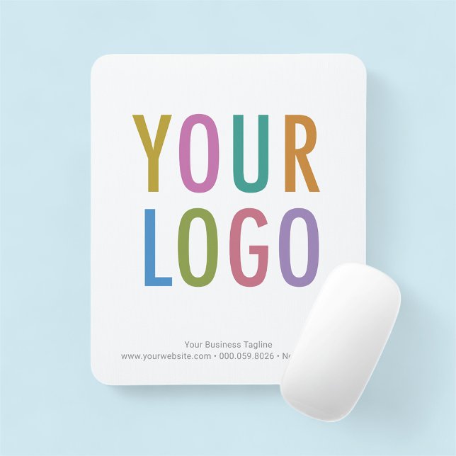 Tapis de souris à logo personnalisé Tissu de tissu (MISOOK White Mousepad with Logo)