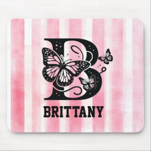 Tapis de souris à monogramme personnalisé