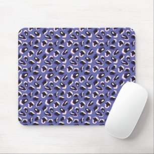Tapis de souris à motif animal abstrait violet