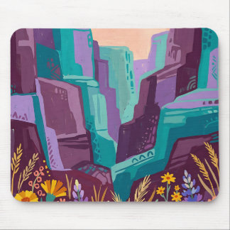 Tapis de souris à motif de formation rocheuse de c