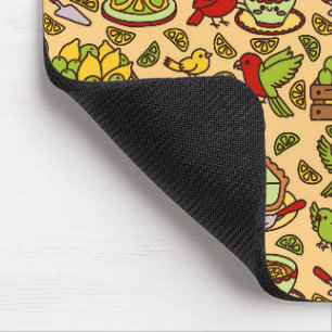 Tapis de souris à motif Twitter Lemon & Lime
