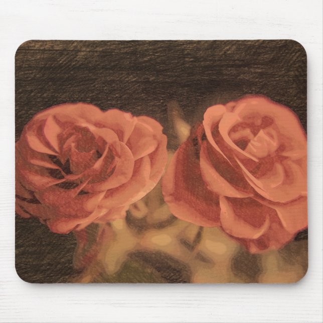 Tapis De Souris A pair of roses in sketch3 (Devant)