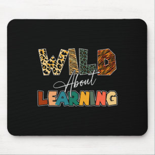 Tapis De Souris À Propos Apprendre Leopard Enseignant Retour À L'É