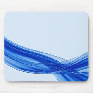 Tapis de souris à ruban fluide bleu saphir