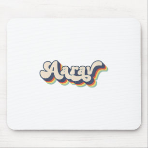 Tapis De Souris Aarav Nom de famille personnalisé prénom Aarav P