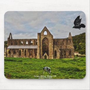 Tapis De Souris Abbaye de Tintern Monastère cistercien Scène pasto