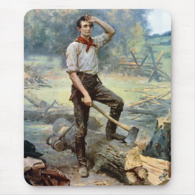 Tapis De Souris Abe Lincoln -- Le diviseur de rail (Devant)