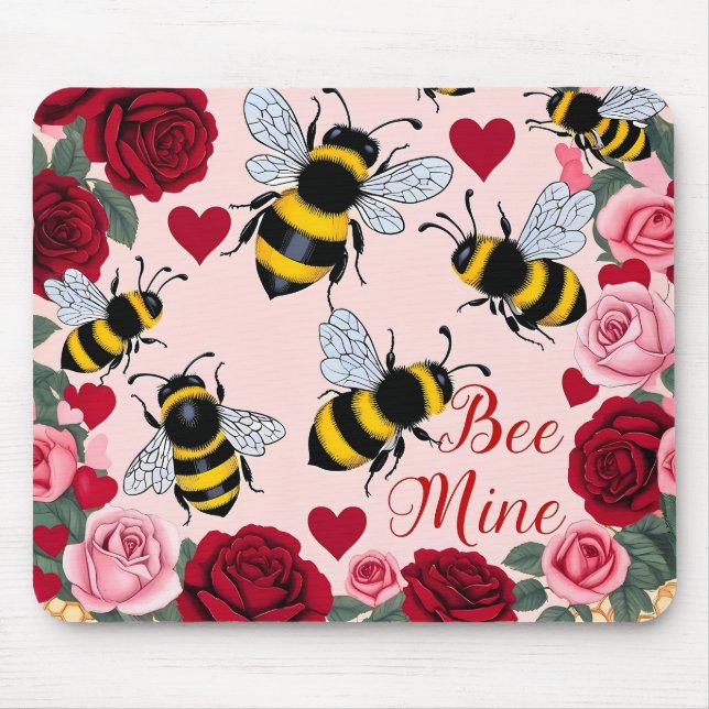 Tapis De Souris Abee Mine Love Buzz Design (Devant)