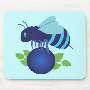Tapis De Souris Abeille de bleuet