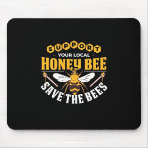 Tapis De Souris Abeille de miel sauve les abeilles