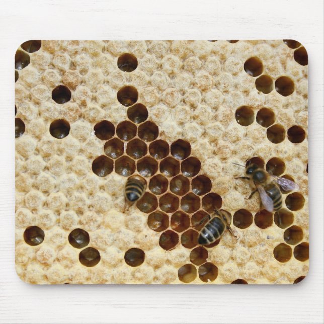 Tapis De Souris Abeilles sur le peigne de miel (Devant)