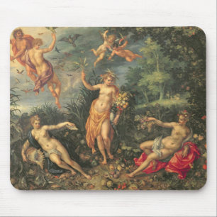 Tapis De Souris Abondance et les quatre éléments, c.1606 (huile