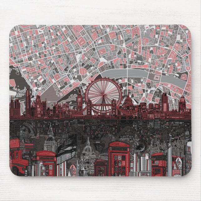 Tapis De Souris abrégé sur horizon de Londres (Devant)