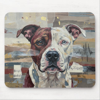 Tapis De Souris Abstract Art Pitbull Version 1