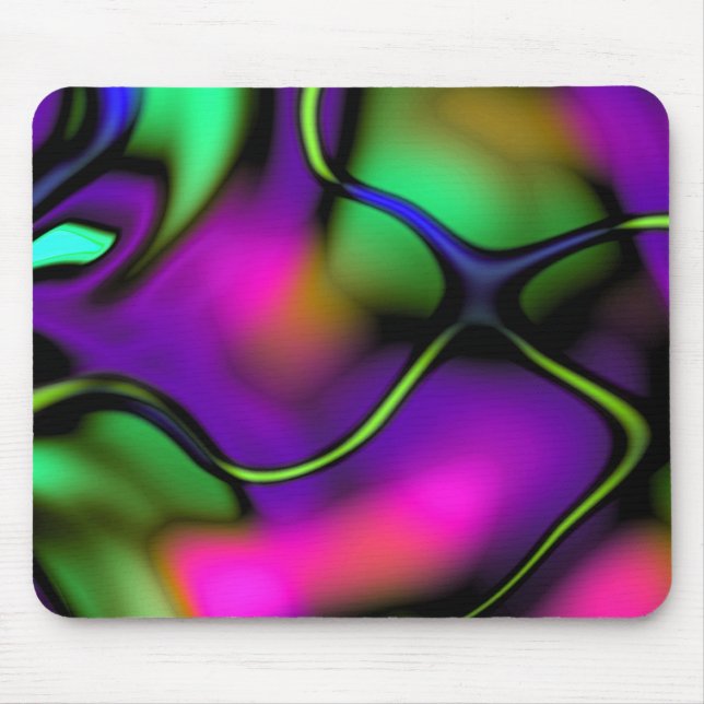 Tapis De Souris Abstrait 1 Pastel Motion Mousepad (Devant)