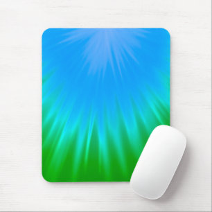 Tapis De Souris Abstrait bleu et vert