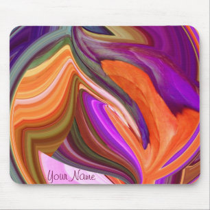 Tapis De Souris Abstrait Bousepad en feuille d'orange *personnalis