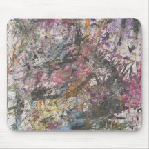 Abstrait "Confetti Too" Funky Mousepad