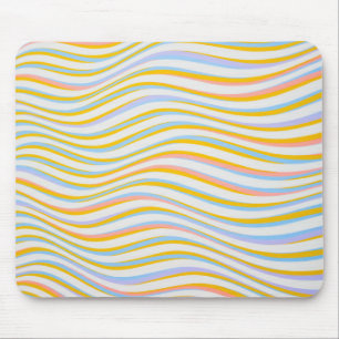Tapis De Souris Abstrait de couleur rayée