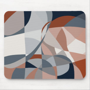 Tapis De Souris Abstrait Marine et rouille (XIV)