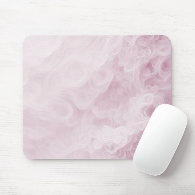 Tapis De Souris Abstrait Pink Swir (Avec souris)