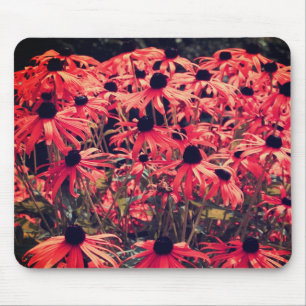 Tapis De Souris Abstrait Rose Black Eyed Susan Flower Art